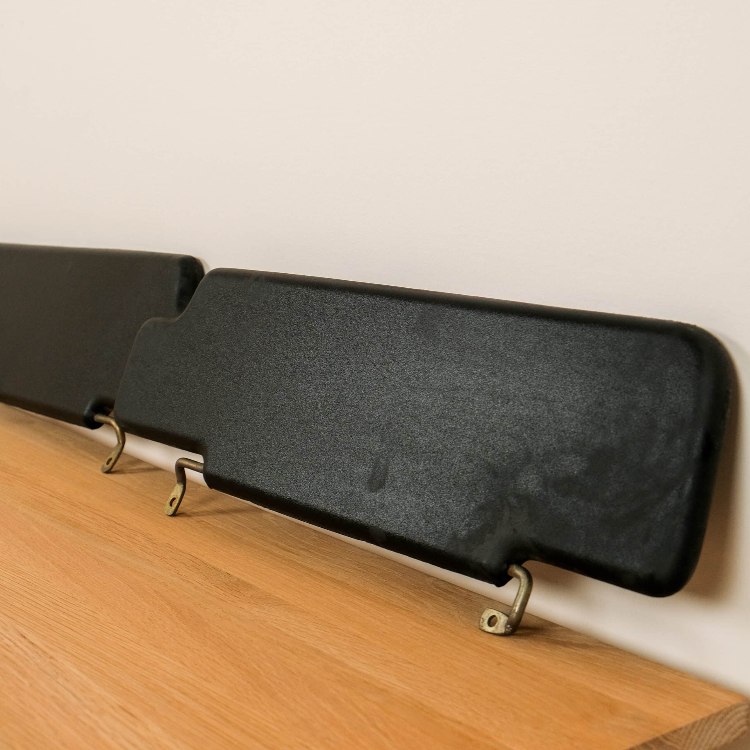 Defender zonneklep set van 2 – zwart