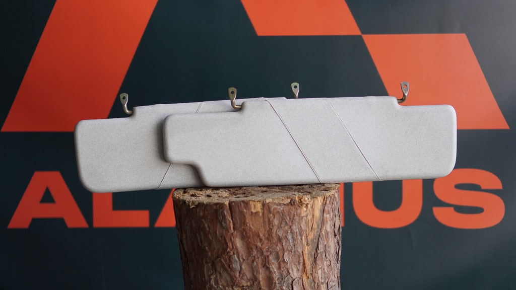 Defender zonneklep set van 2 – grijs